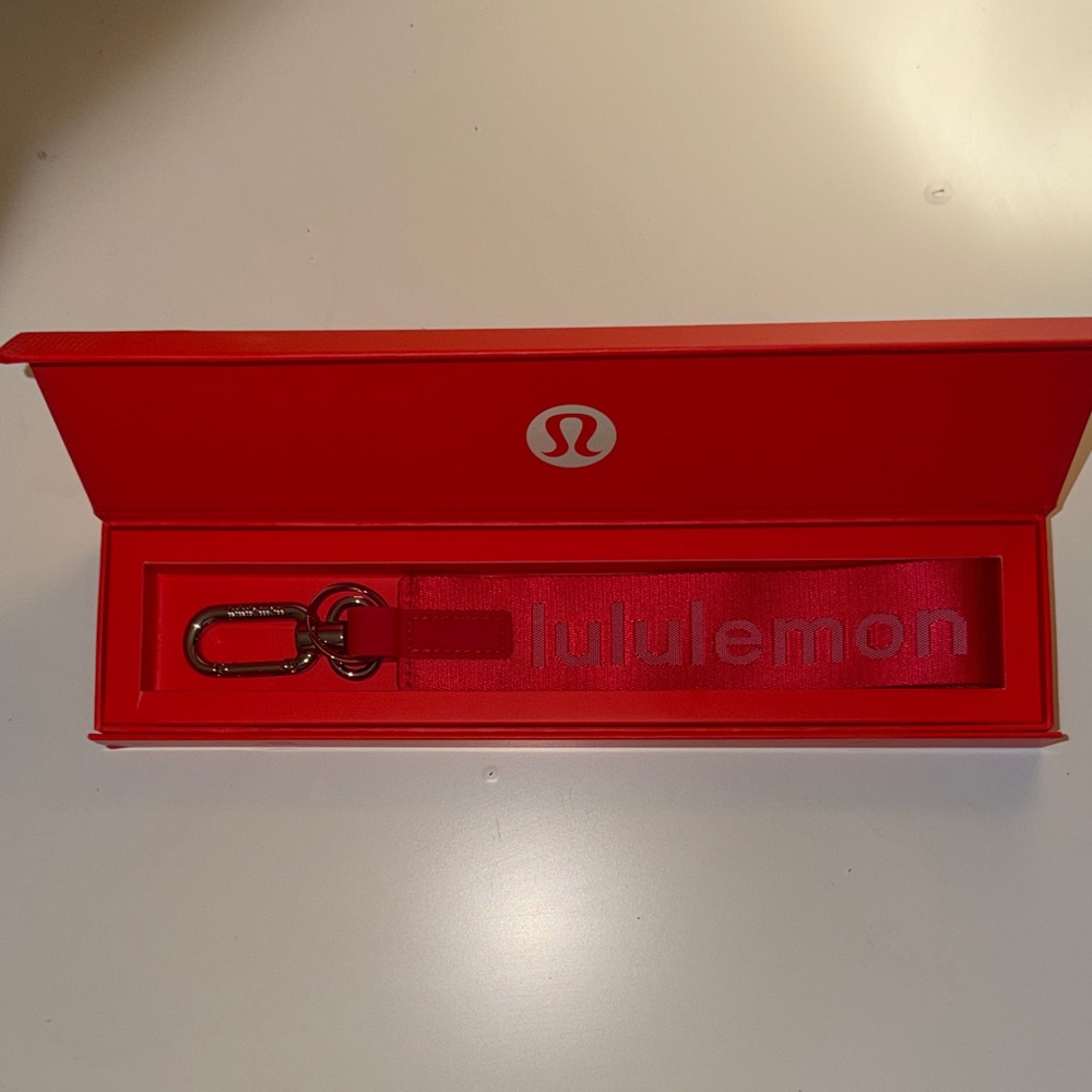 Lululemon Vibrant Red Keychain